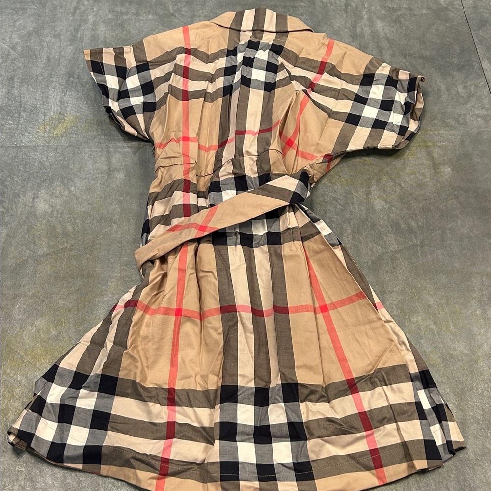 Burberry Kids Checked Shirt Dress - Picture 2 of 3